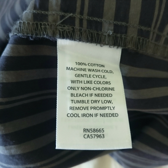 NWT Treasure & Bond Oversized Gray Stripe Button Up Size S - Picture 15 of 16